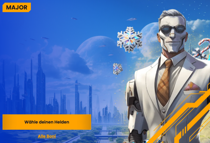 Willkommensbonus vom Major